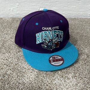 New Era Charlotte Hornets Purple and Teal Hat